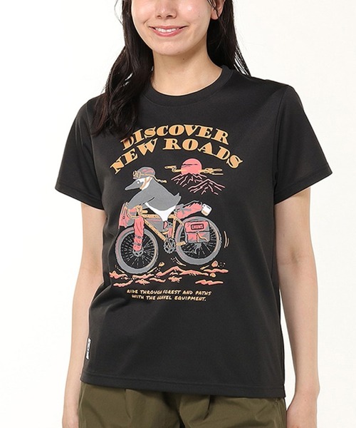 

Футболка с коротким рукавом, быстросохнущая, с УФ-защитой и принтом спереди CHUMS, черный