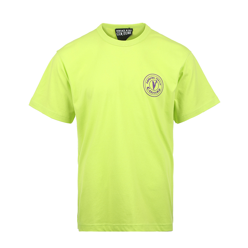 

Футболка с V-образным логотипом VERSACE JEANS COUTURE, зеленый