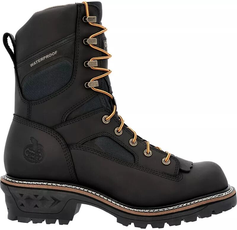 

Мужские водонепроницаемые рабочие ботинки Georgia Boots LTX 9 дюймов Logger, черный