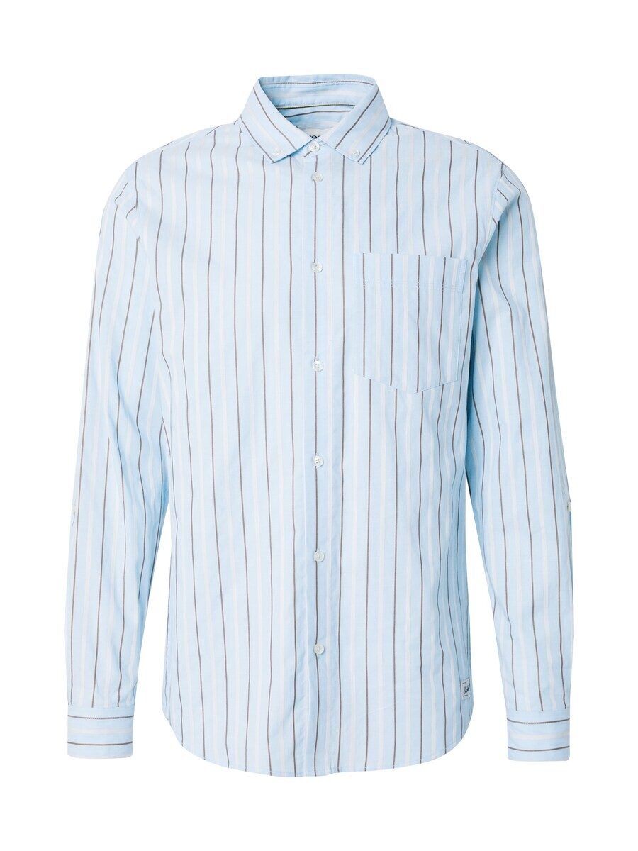 

Повседневная рубашка SCOTCH & SODA Regular fit Button Up Shirt, светло-синий