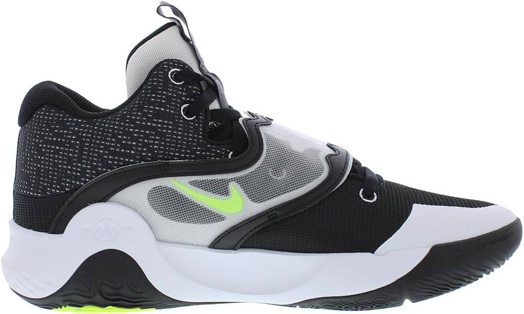 Кроссовки Nike Mens Basketball, белый/черный — фото 3