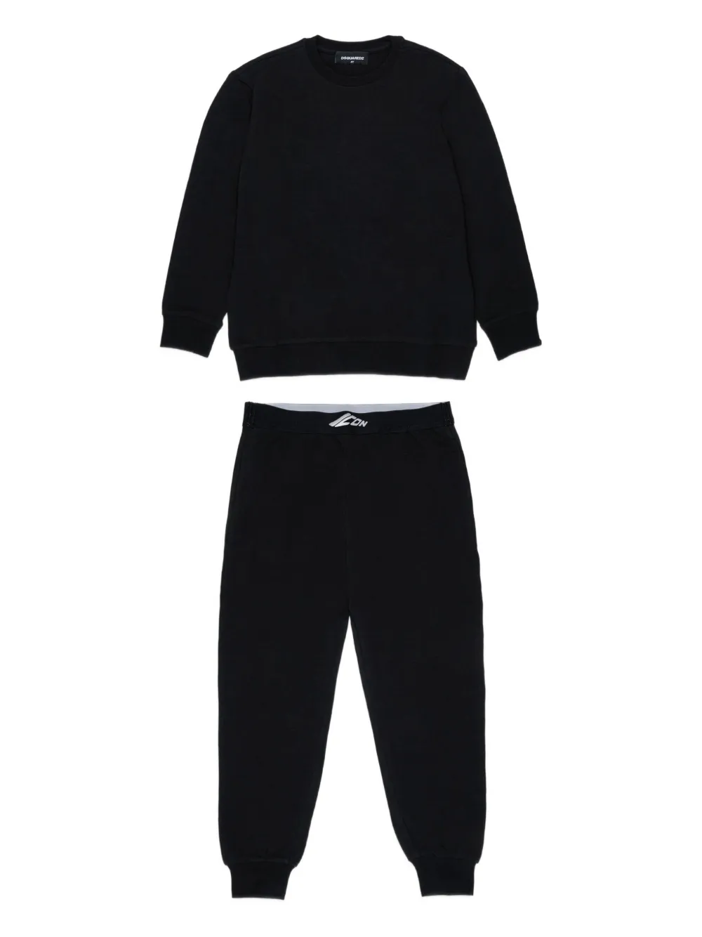 

Спортивный костюм с фирменным логотипом Dsquared2 Kids, черный