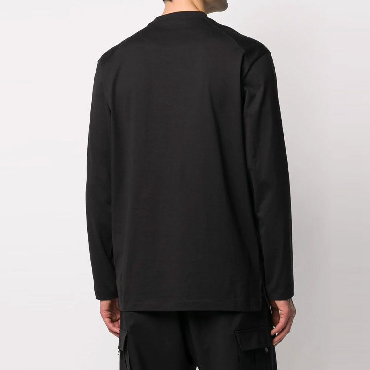 Футболка adidas Y-3 Long Sleeve Classic Chest Logo T-Shirt 'Black' FN3361, черный — фото 3
