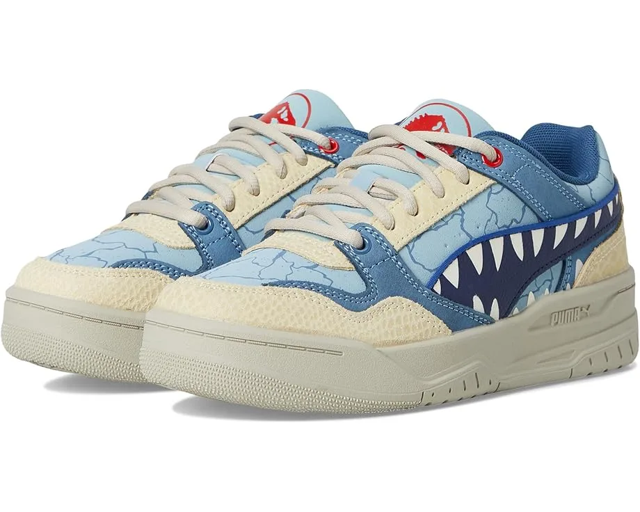 Кроссовки PUMA Kids Rebound Retro Jurassic World Shoes (Big Kid), Seafoam/Navy/Creamy Vanilla