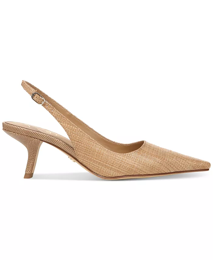 Босоножки Bianka на низком каблуке с ремешком на щиколотке Sam Edelman, коричневый/бежевый — фото 2