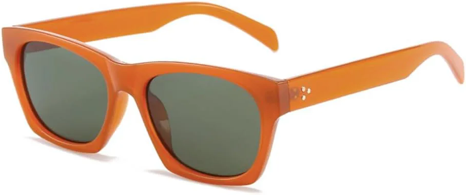 

Солнцезащитные очки с градиентными линзами UV400 с заклепками, для женщин и мужчин, для занятий спортом на открытом воздухе, бега и путешествий UYPTK, Orange