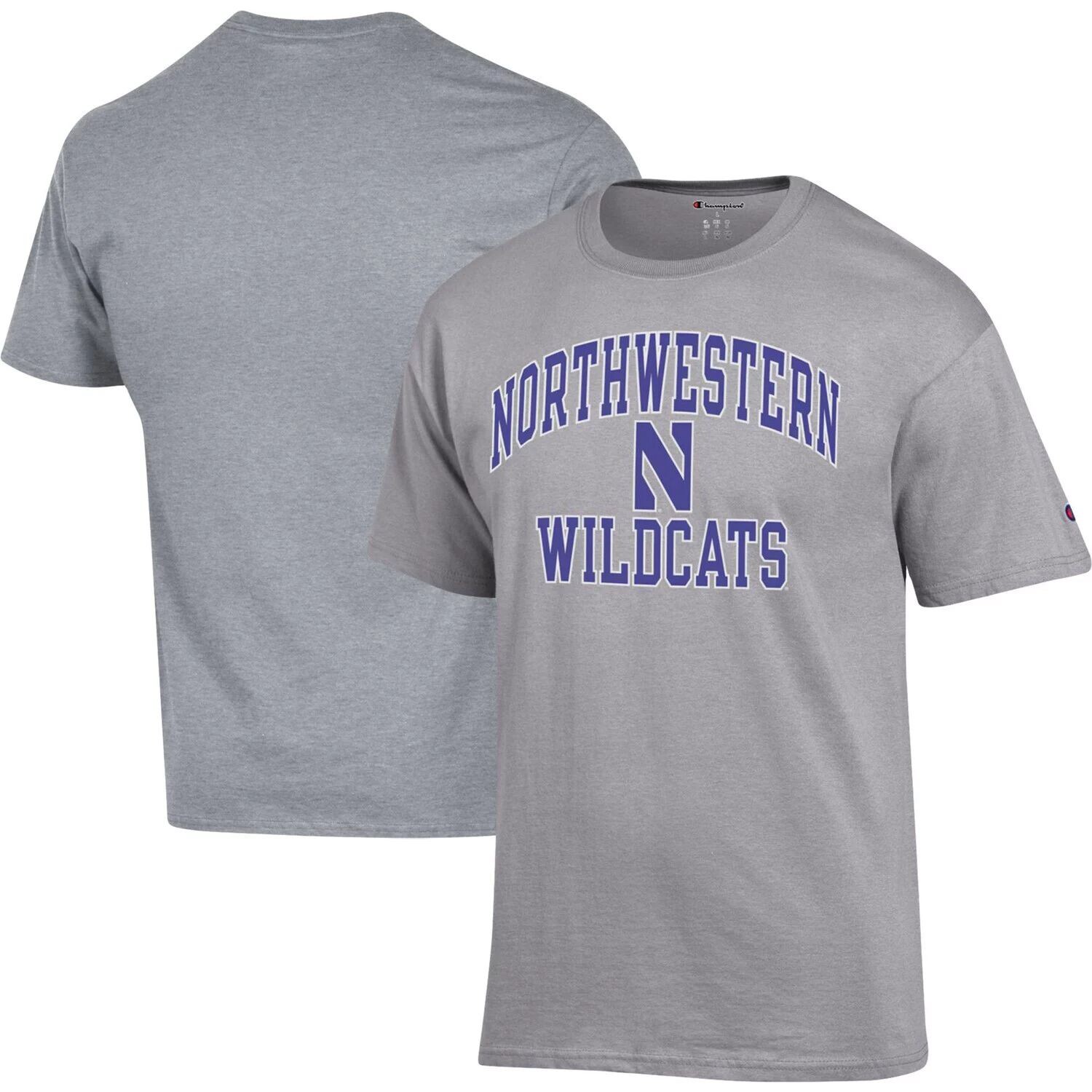 

Мужская футболка Heather Grey Northwestern Wildcats High Motor Champion
