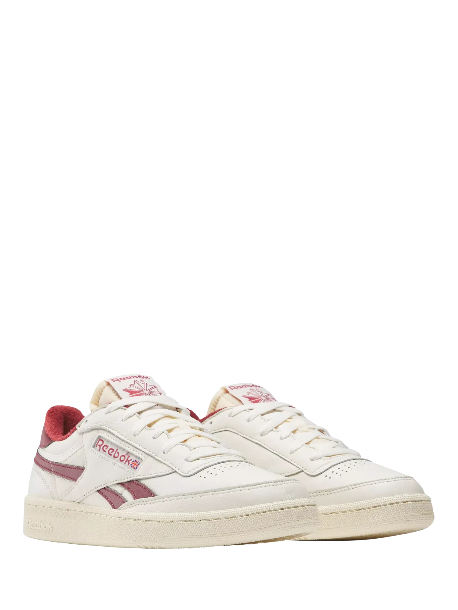 Винтажные кроссовки Club C Revenge на шнуровке, цвет мел/бордовый Reebok — фото 2