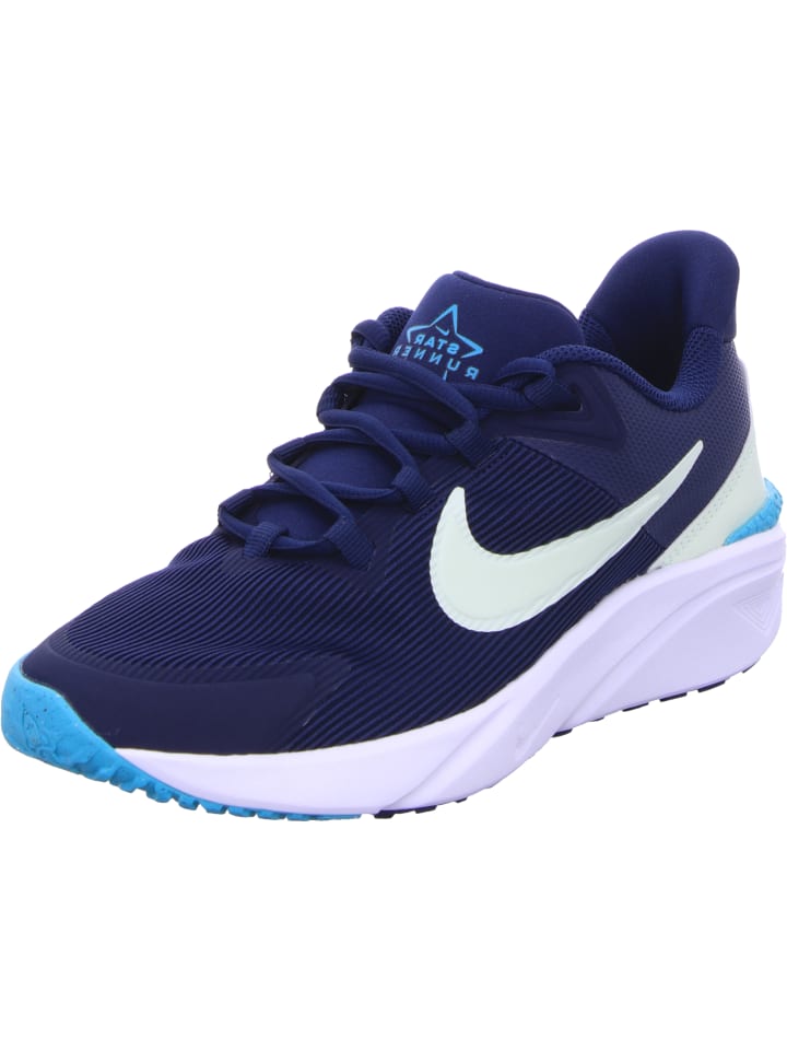 Кроссовки на шнуровке Nike, синий