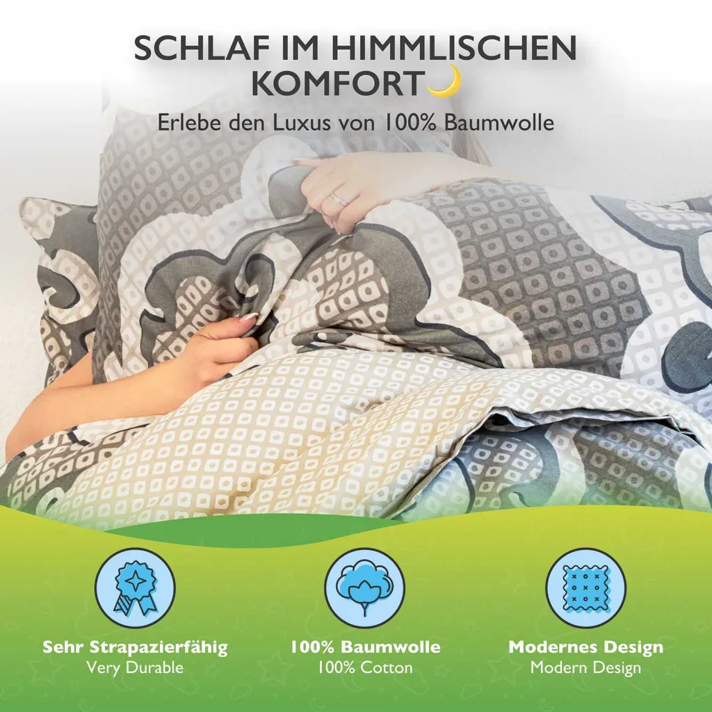 

Комплект постельного белья Etérea Himmlische Qualität, серый