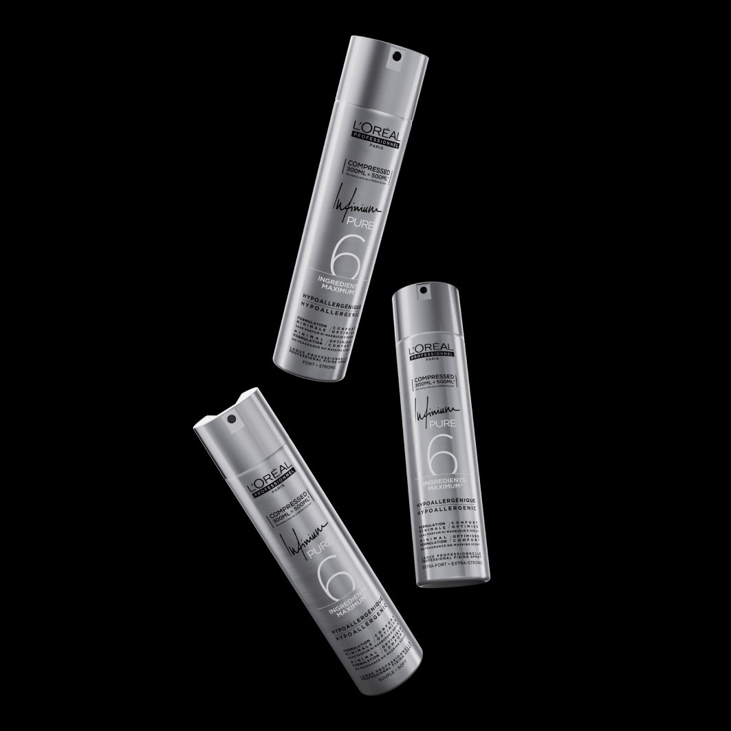 Лак для волос infinium pure strong L Oreal Professionnel Paris, объем 300 мл — фото 3