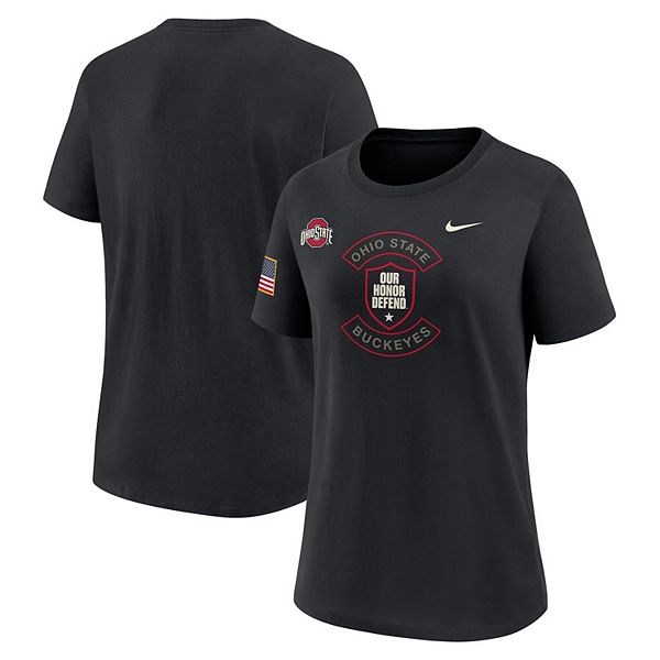 

Женская черная футболка Ohio State Buckeyes 2025 Military Appreciation Dri-FIT Nike, Черный, Женская черная футболка Ohio State Buckeyes 2025 Military Appreciation Dri-FIT Nike