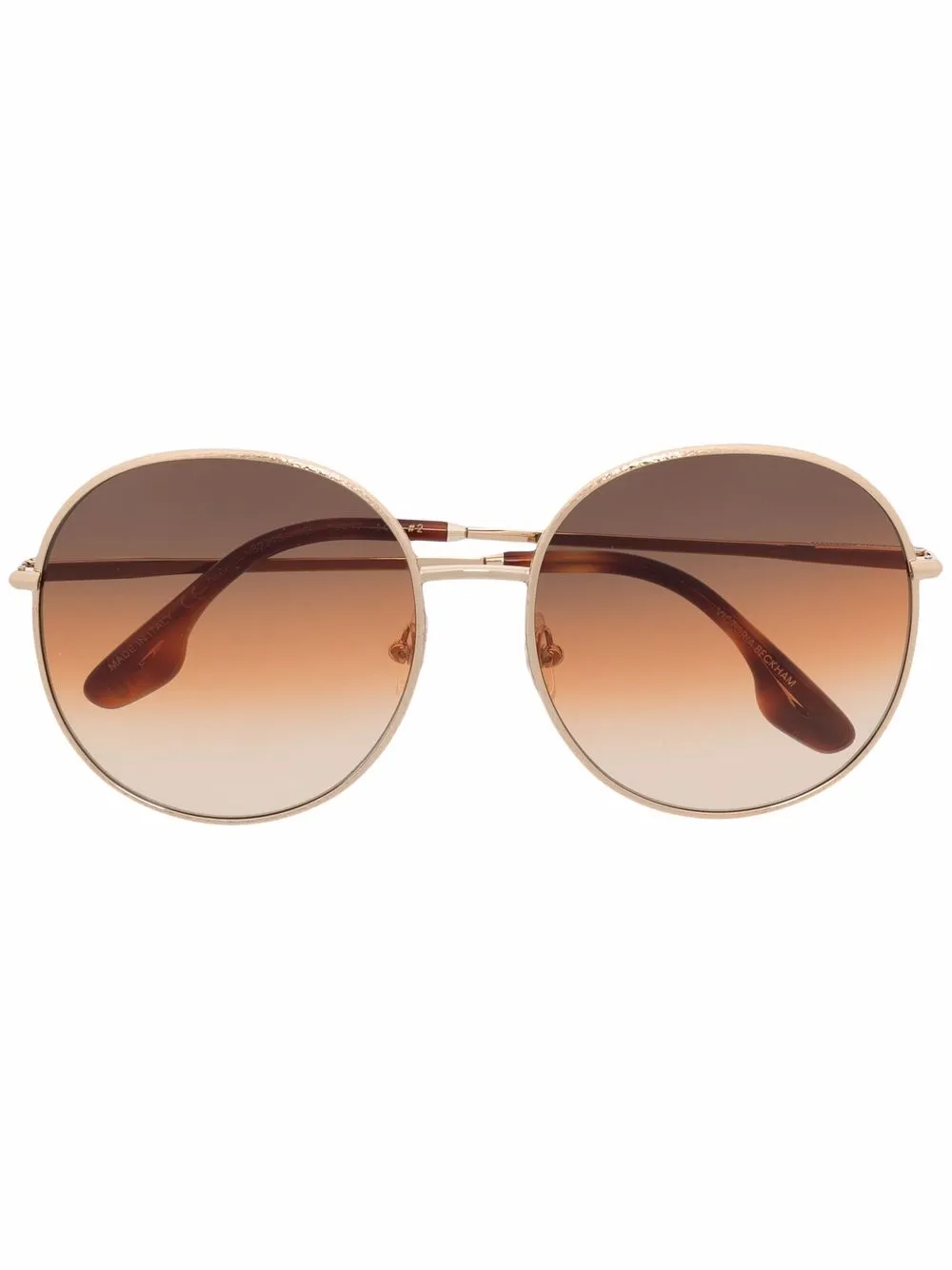 

Солнцезащитные очки в круглой оправе с эффектом градиента Victoria Beckham Eyewear, золотой
