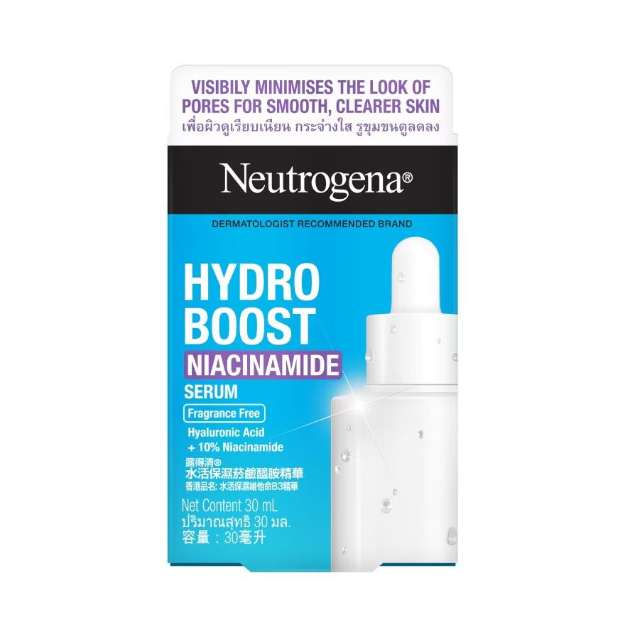 

Neutrogena Hydro Boost Ниацинамидная сыворотка 30 мл. เซรั่ม ผิวดูเรียบเนียน и, Blue