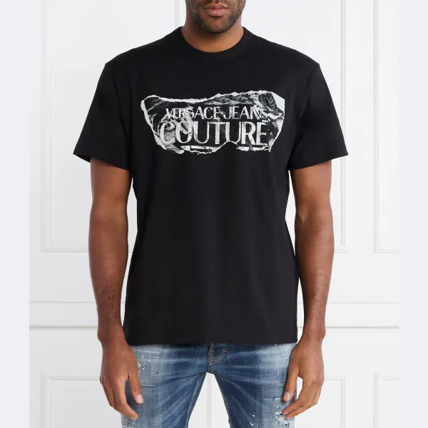 

Футболка стандартного кроя Versace, черный