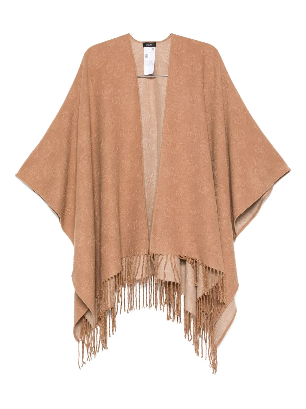 

Шарф с цветочным жаккардом и бахромой GUESS USA, нейтральный