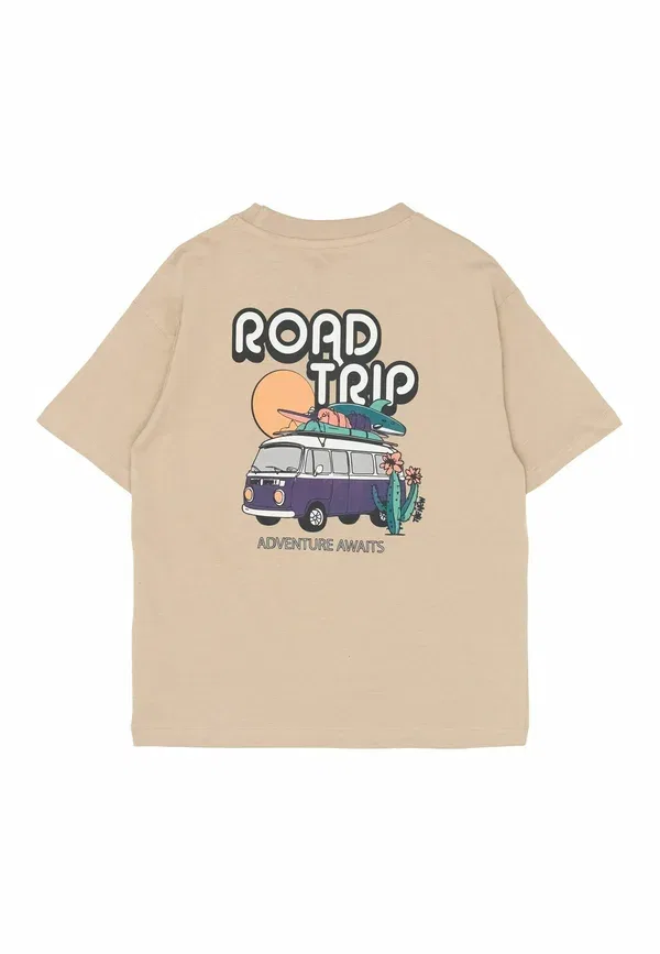 Футболка Thomas tee print t-shirt The New, цвет хаки — фото 4