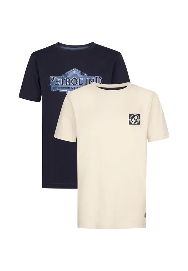 Футболка 2 pack logo natchez print t-shirt Petrol Industries, разноцветная