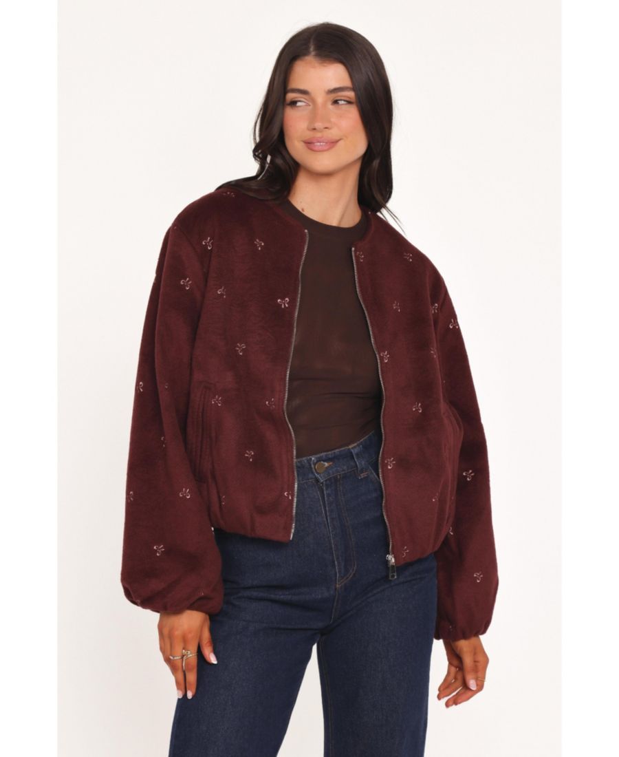 

Женская укороченная куртка-бомбер Marla Petal and Pup, Cherry