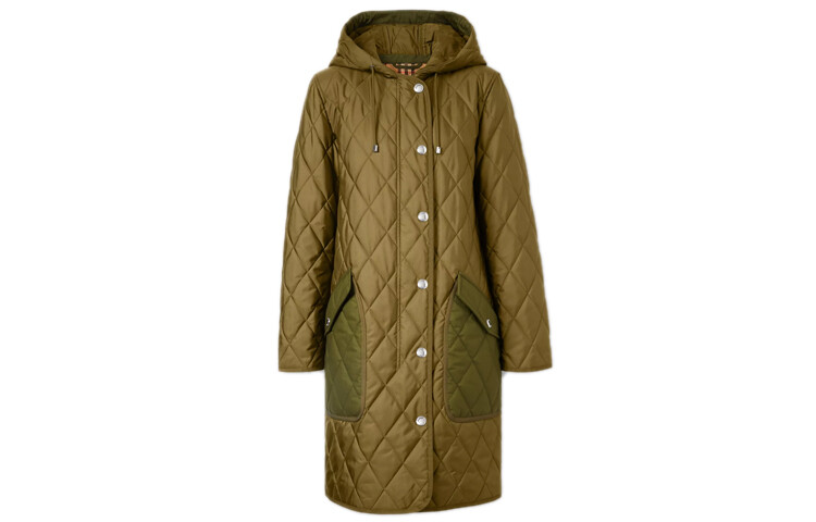 

Куртка женская Burberry армейского дизайна, зеленый