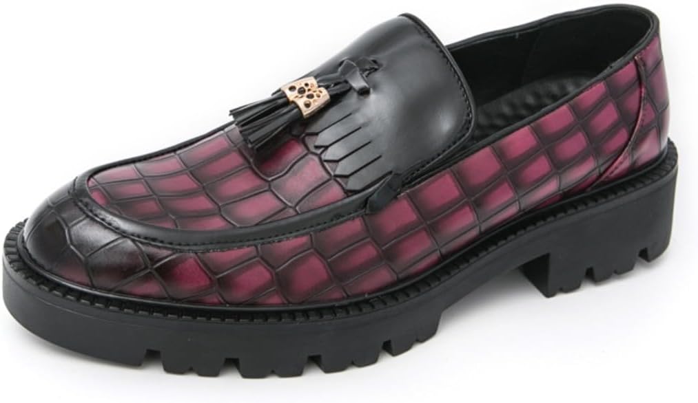 

Элегантные лоферы без шнурков из искусственной кожи Y2K с тиснением Ctkvbmeoi, красный