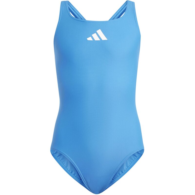 

Купальник однотонный с маленьким логотипом Adidas, мультиколор