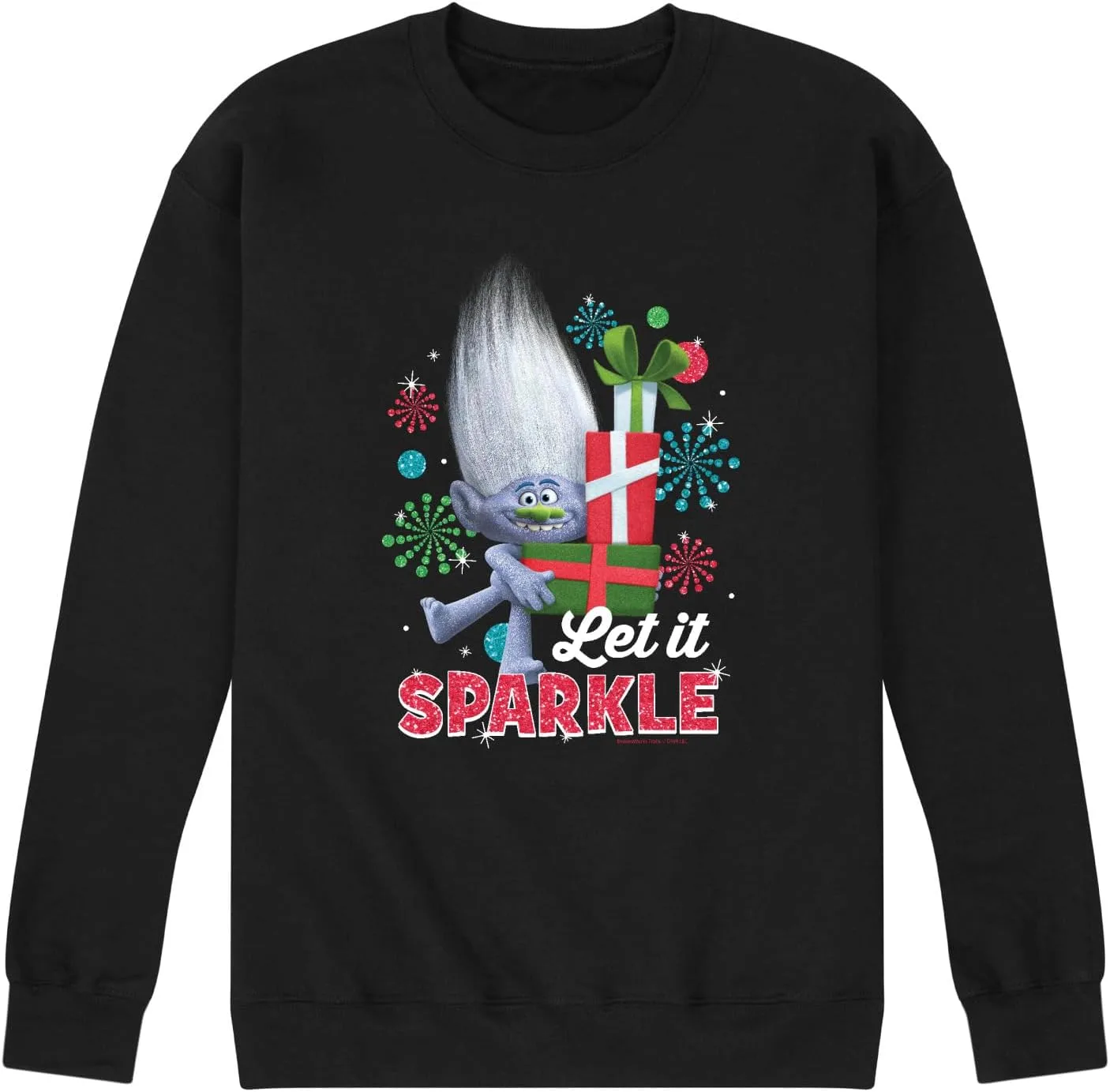 

Толстовка с воротником-стойкой Trolls Movie Christmas Let It Sparkle Guy Diamond HYBRID APPAREL