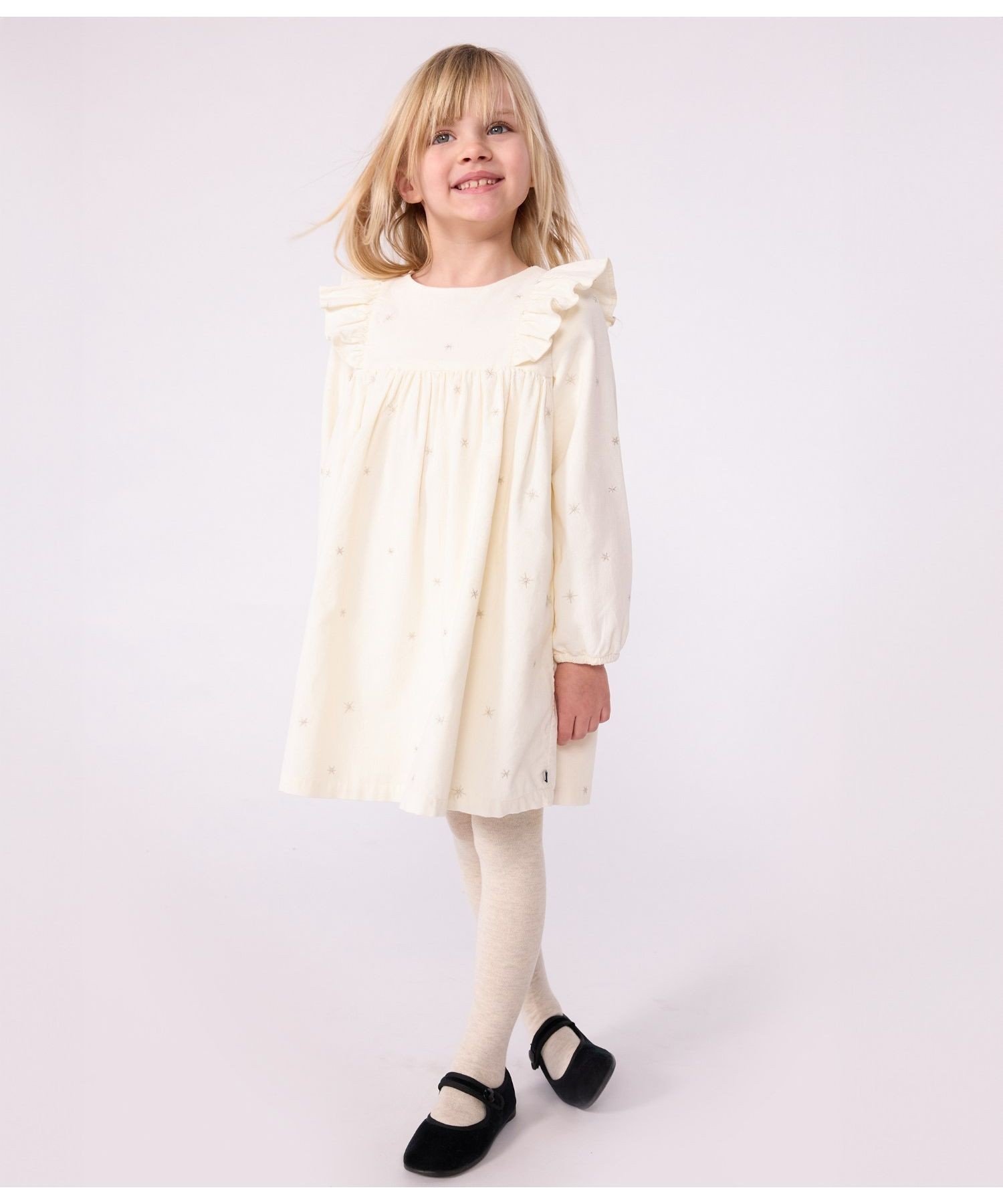 Платье один кусочек Petit Bateau, Off-white/Gray