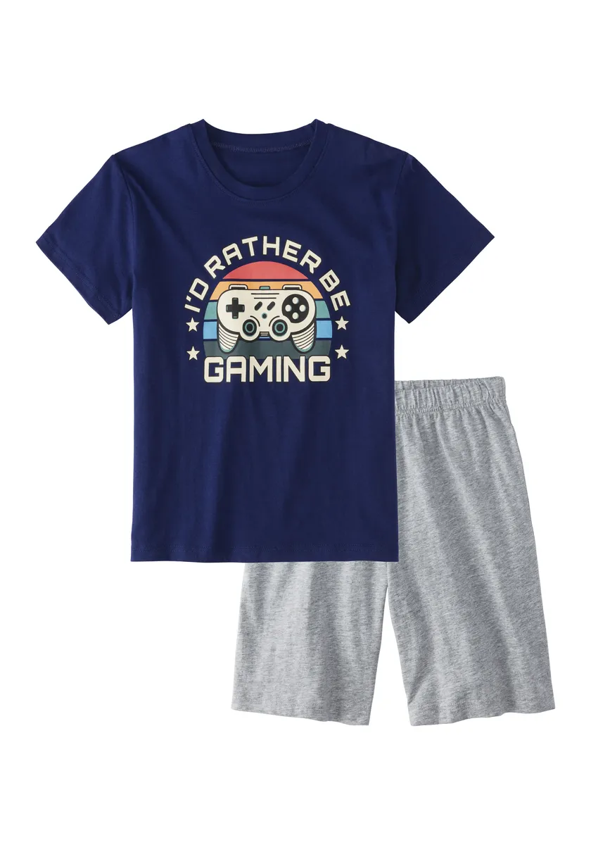 

Пижамы AUTHENTIC LE JOGGER (упаковка, 2 шт., 1 шт.), с крупным игровым принтом спереди, цвет Navy / Grau Meliert