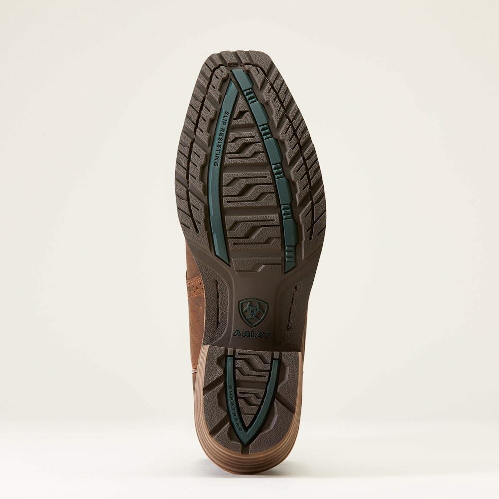 Мужские западные сапоги Ariat Hybrid Roughstock с квадратным носком, синий/коричневый — фото 3