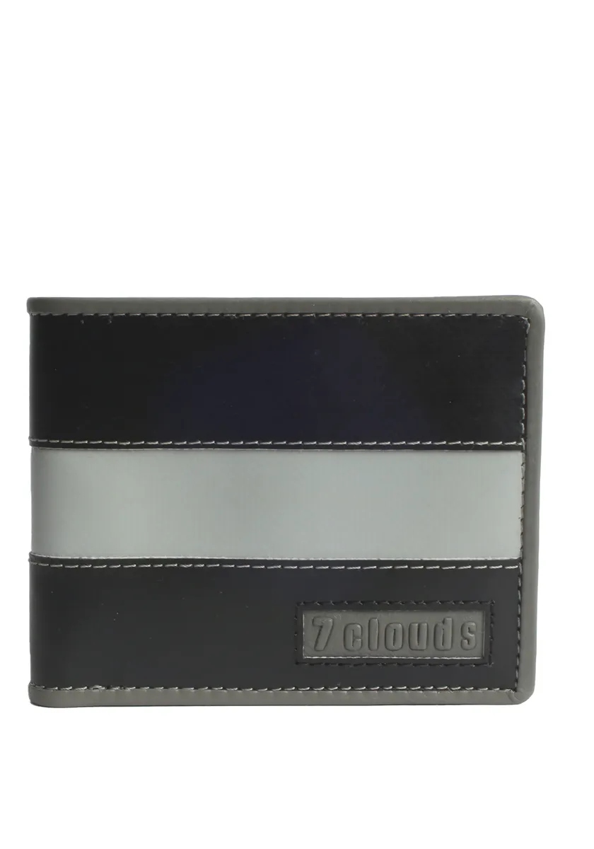 

Кошелек 7clouds "Мекун 7.1", из брезента, цвет Black-Grey-Black