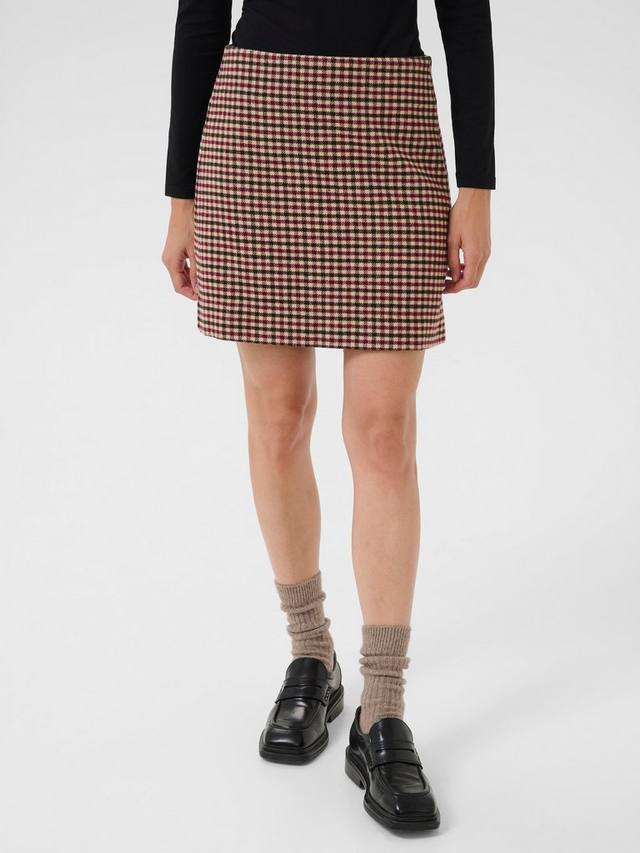 

Мини-юбка Julissa Check Part Two, Tawny Ganache