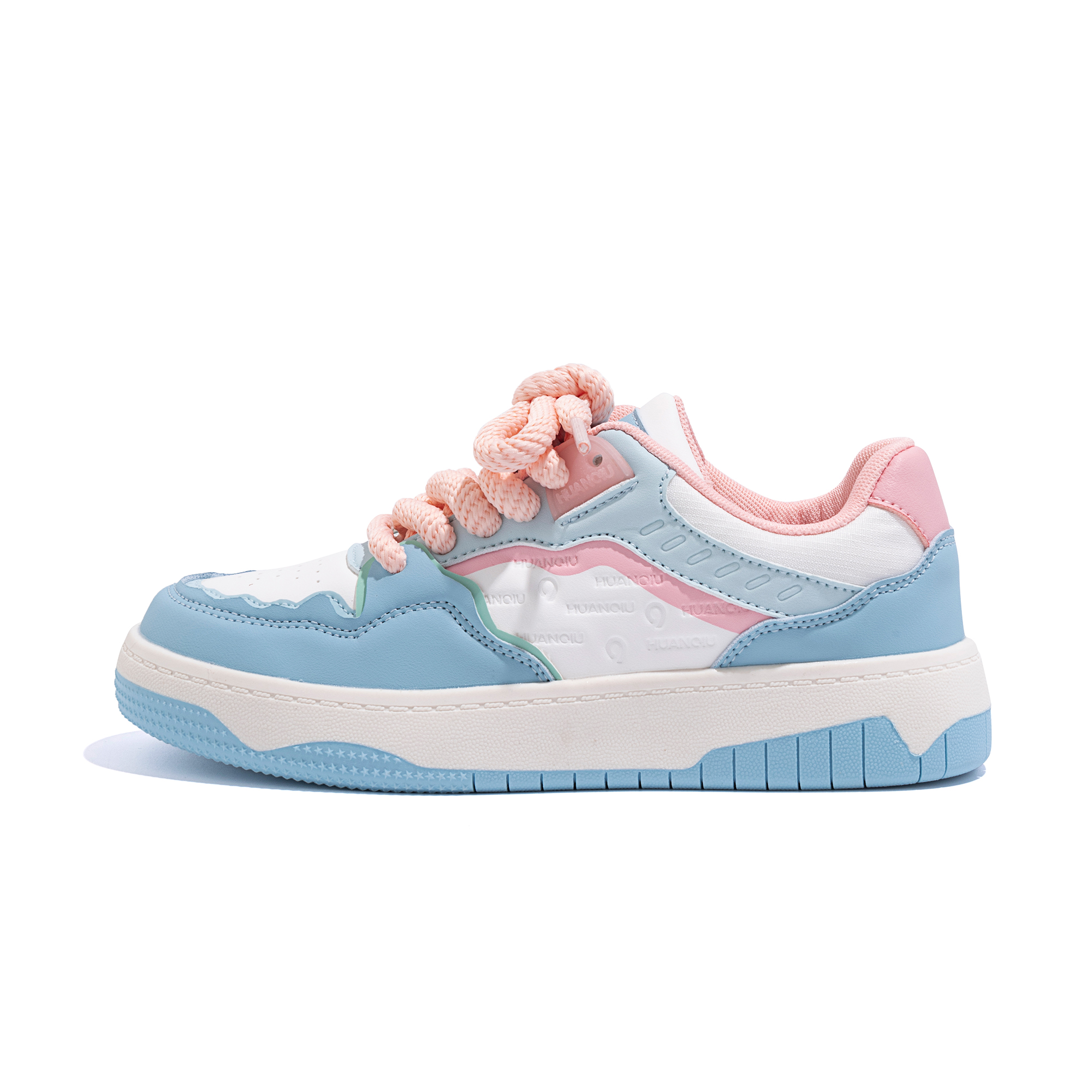 

Кроссовки HUANQIU Skateboarding Shoes Women's Low-top Blue/pink, голубой, Синий, Кроссовки HUANQIU Skateboarding Shoes Women's Low-top Blue/pink, голубой