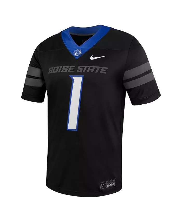 Мужская футбольная майка Boise State Broncos Untouchable 1 Nike, черный — фото 2