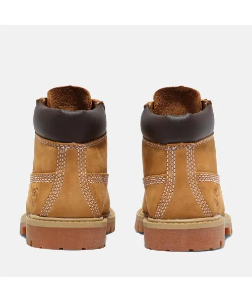 Ботинки водонепроницаемые Timberland Kids 6-дюймовые премиум пшеничные — фото 4