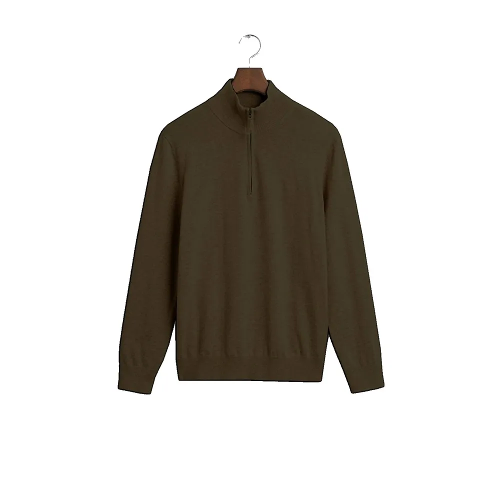 

Свитер Hackett HM7000144 half zip, зеленый
