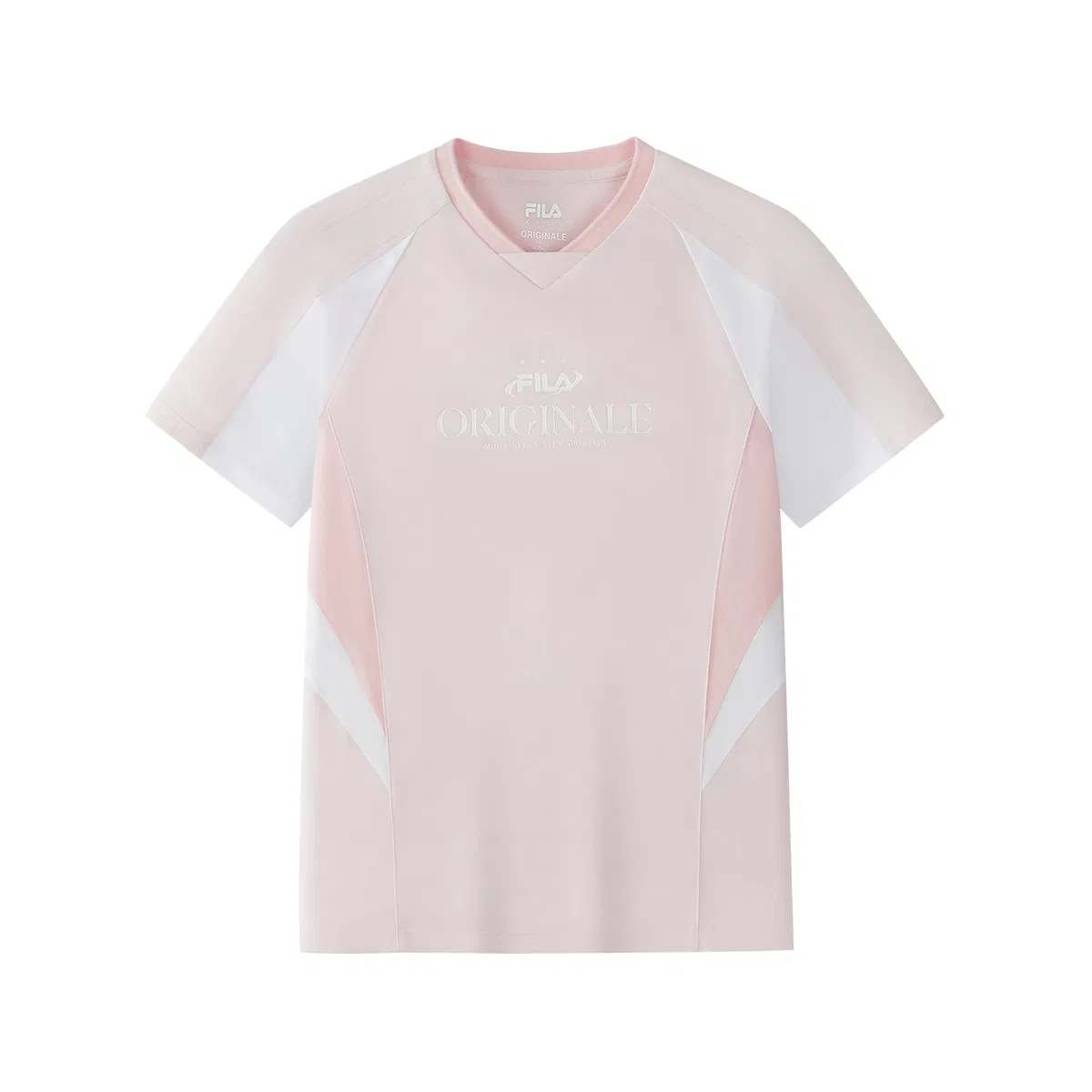 Футболка V-Neck Moderate FILA KIDS розовая