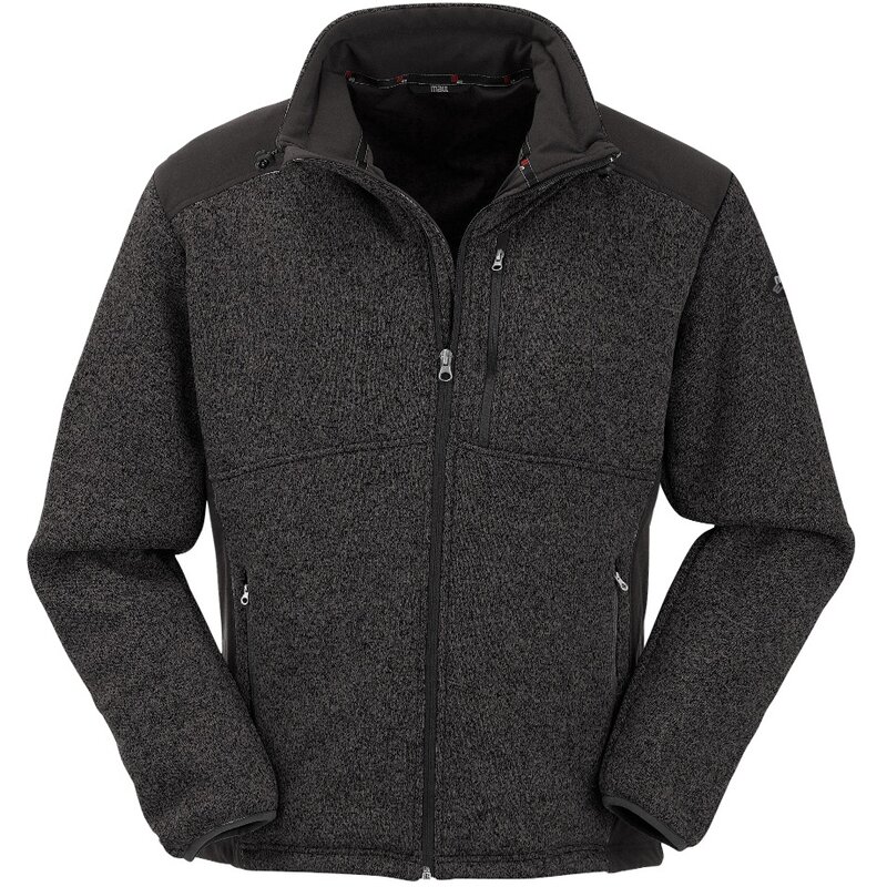 

Под курткой трикотажная флисовая куртка + мегалайнер br Maul, черный