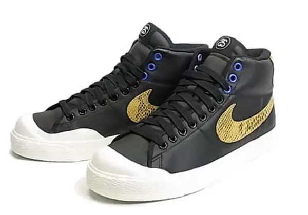 Кроссовки x stussy все корт средний Nike, черный — фото 3