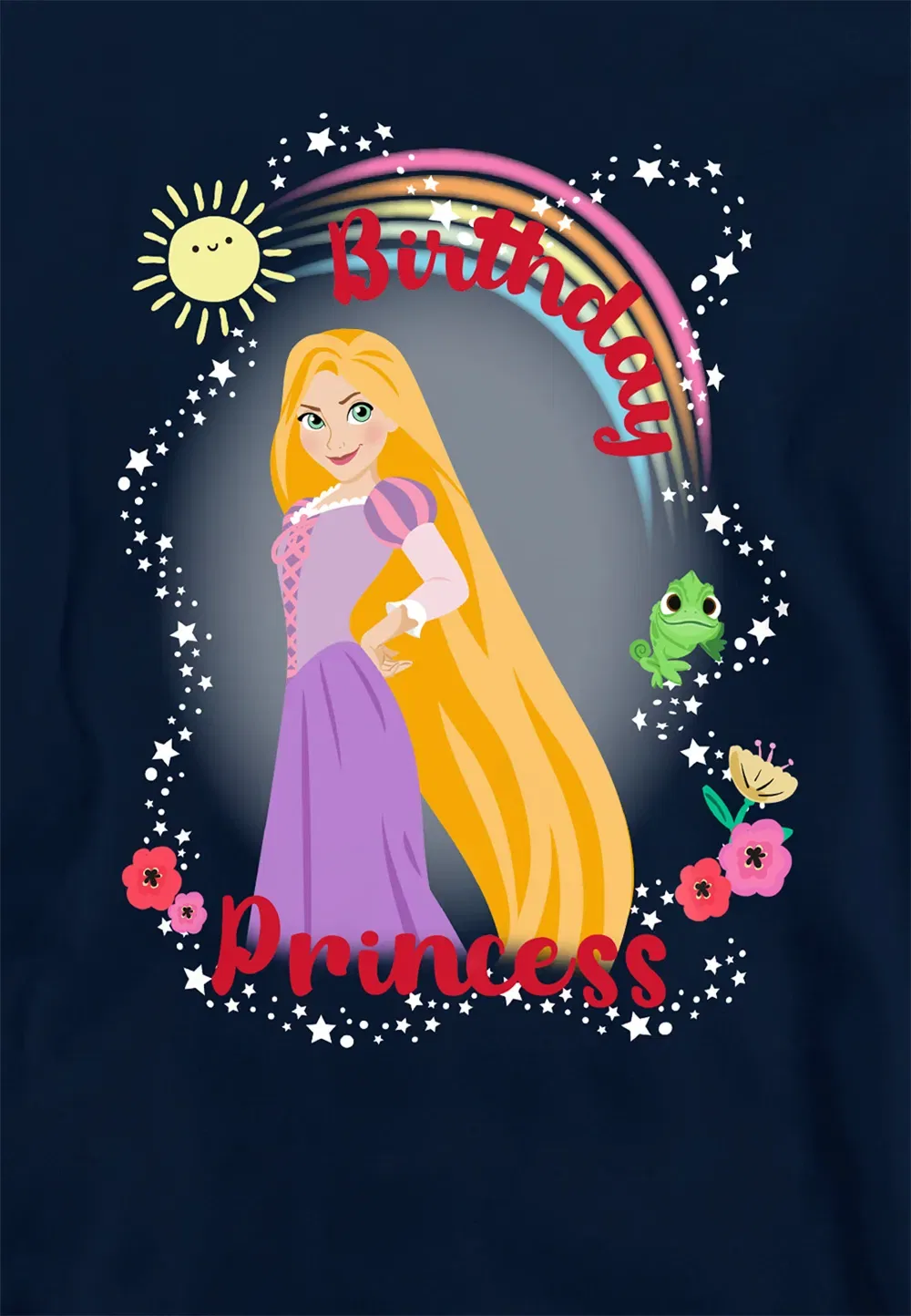 Детская худи Disney Tangled с принцессой Рапунцель, темно-синий — фото 2