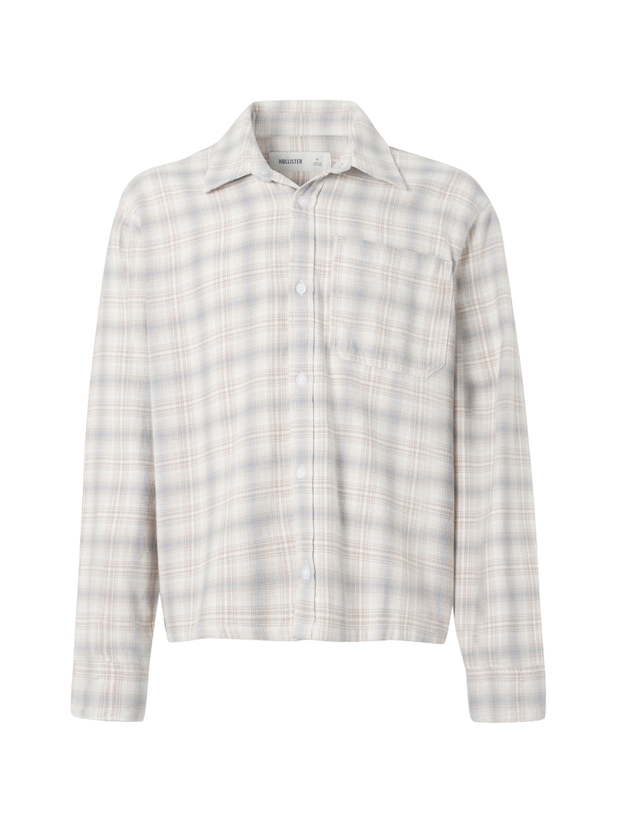 

Рубашка на пуговицах классического кроя HOLLISTER, белый