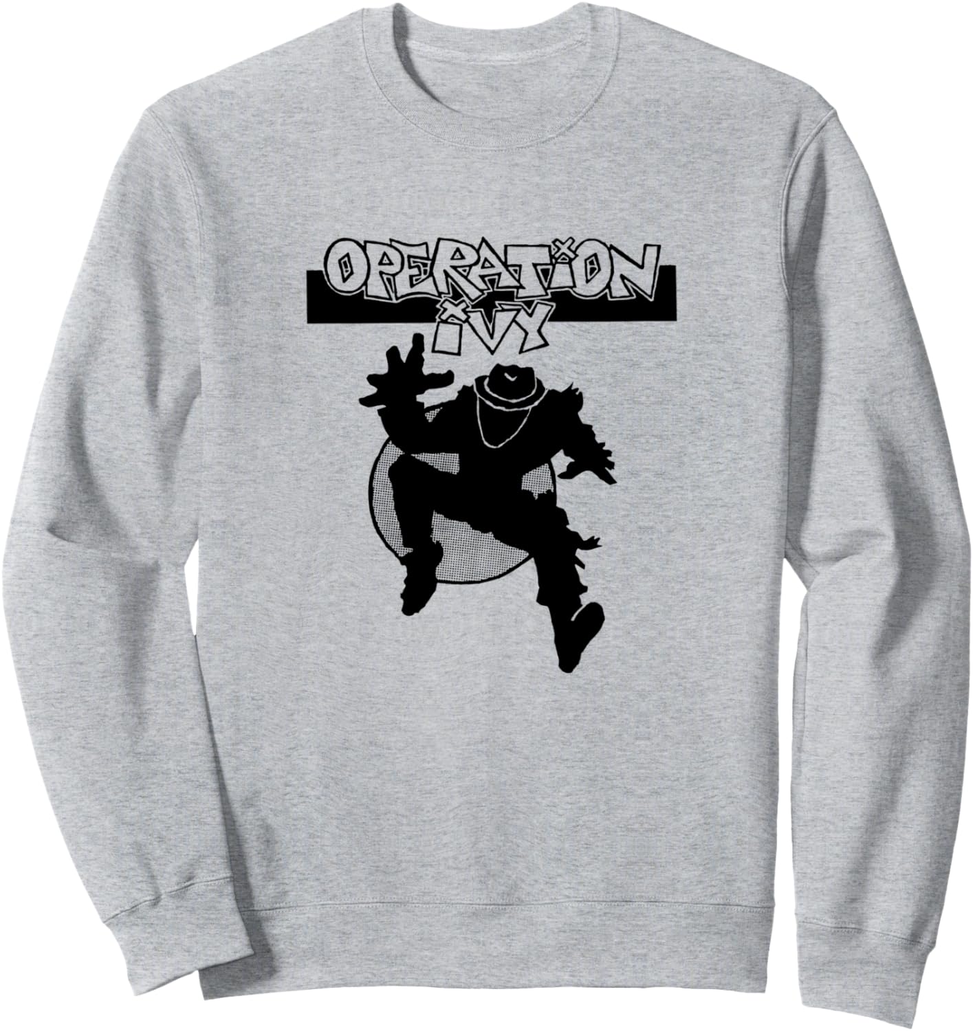 

Официальная толстовка Operation Ivy с логотипом Ska Man, серая (серый меланж), размер S