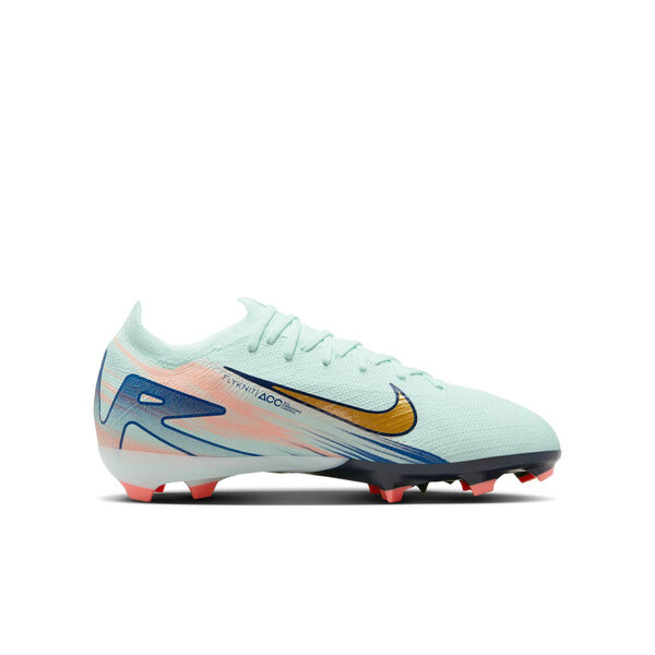 Кроссовки jr. vapor 16 pro mercurial fream speed fg 'barely green crimson metallic gold' Nike, зеленый — фото 2