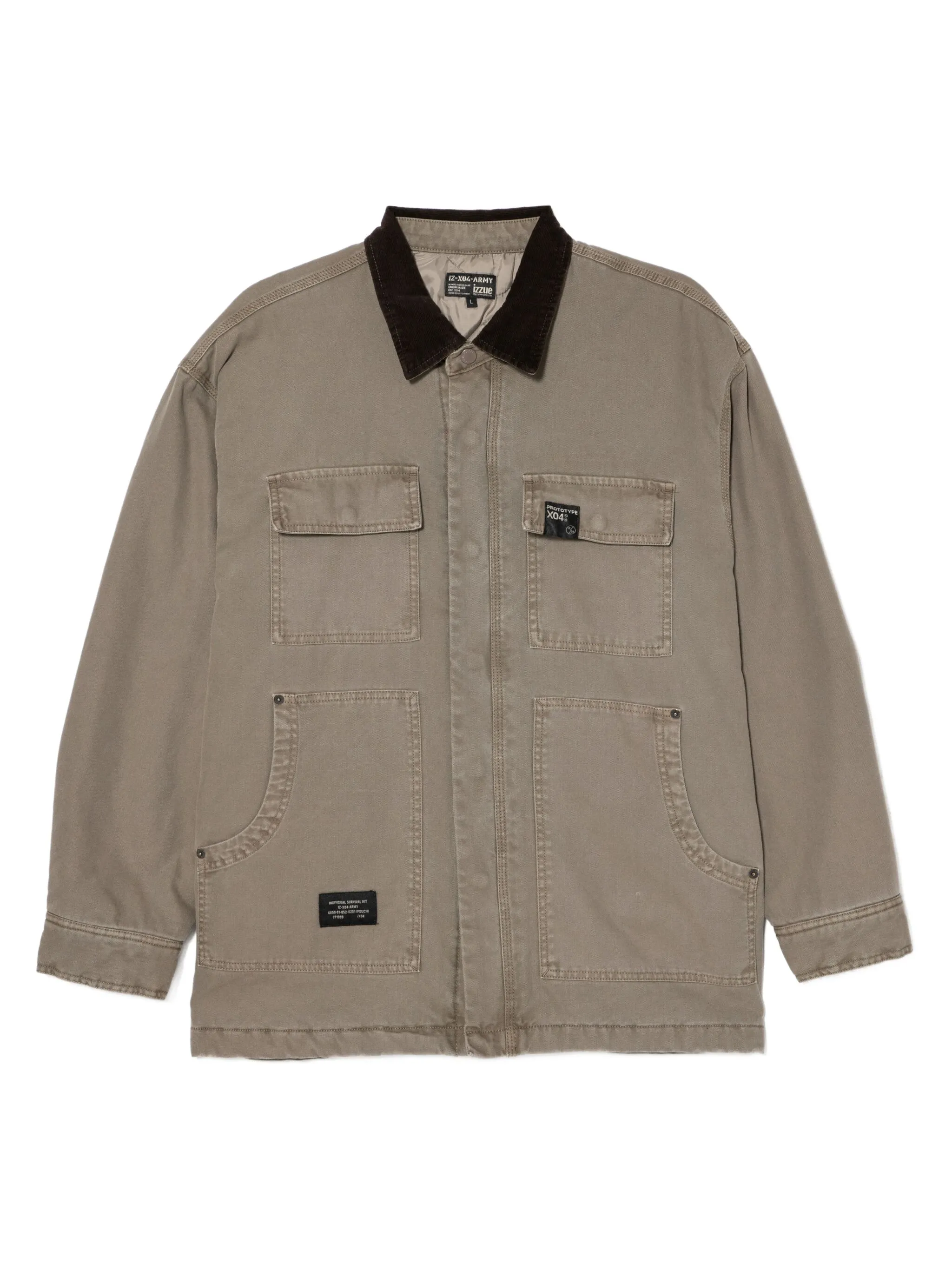 

Куртка с нашивкой-логотипом Izzue, бежевый