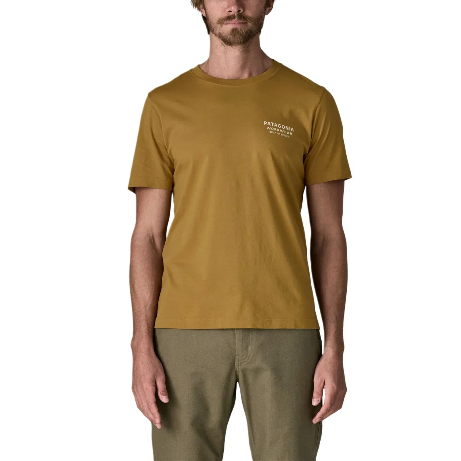 Футболка Patagonia Crew Neck Bobcat Brown