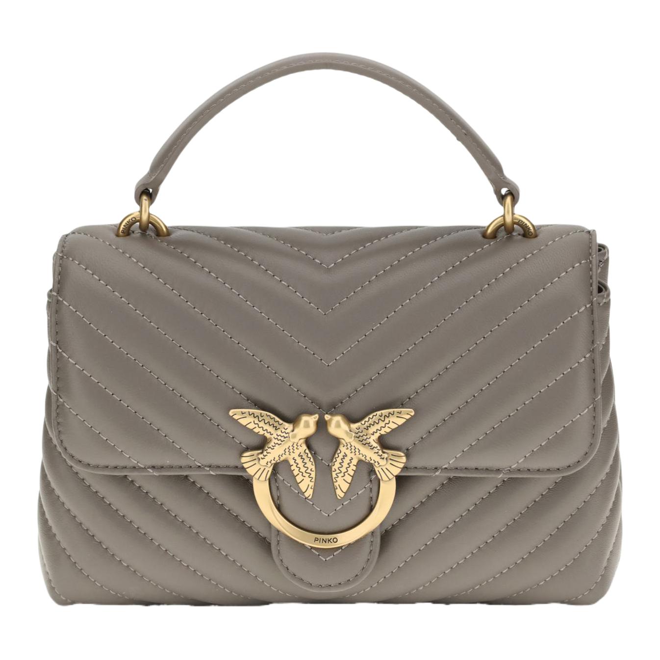 

Сумка LOVE Series Calfskin мини на одно плечо женская gray PINKO