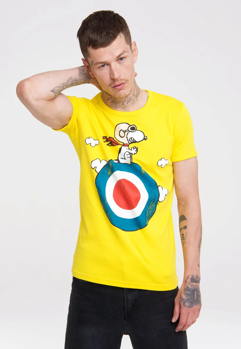 

Футболка Logoshirt "Peanuts - Snoopy Pilot", с лицензионным принтом, желтый
