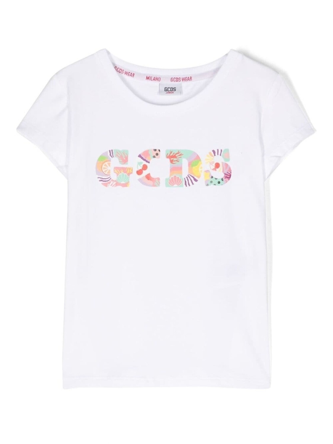 

Gcds Kids футболка с логотипом, белый