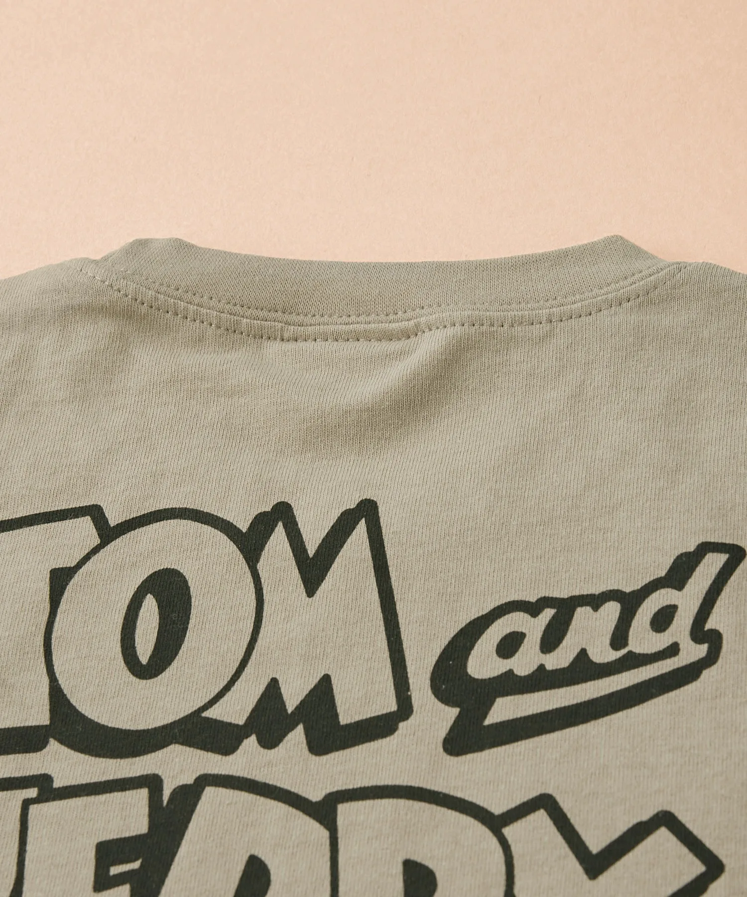 Детская футболка TOM&JERRY с принтом, свободного кроя, чёрная — фото 4