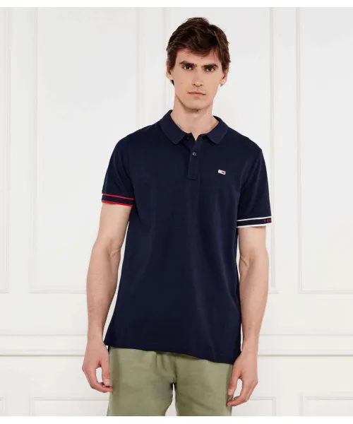 

Футболка поло Slim fit Tommy Jeans, синий